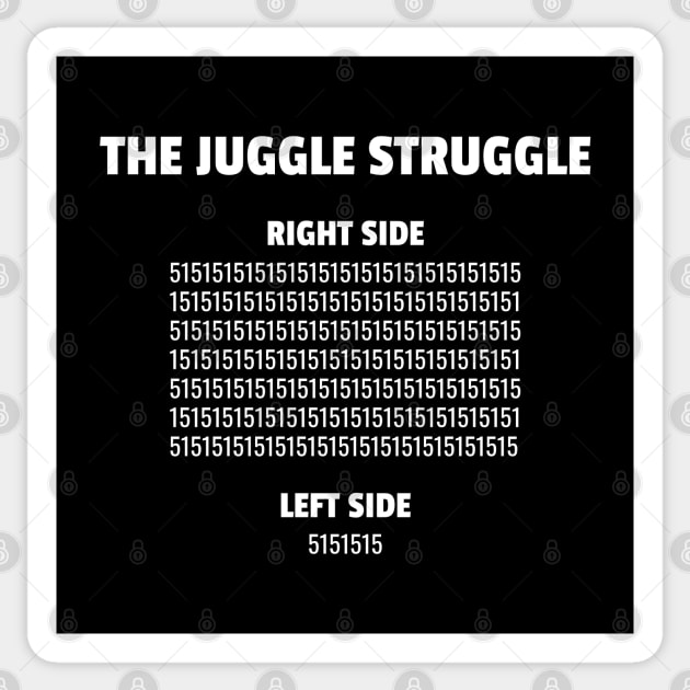 The Juggle Struggle Siteswap Sticker by DnlDesigns